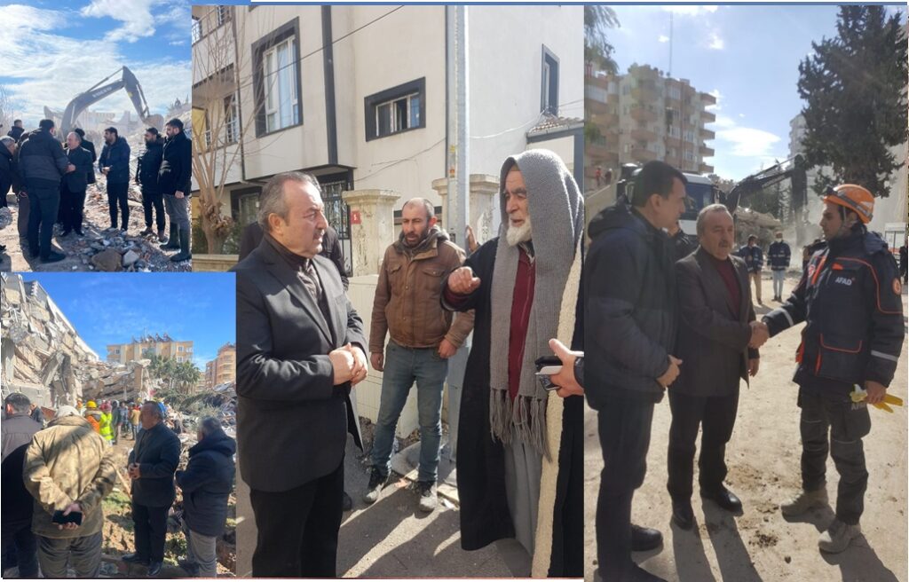 <strong>İstanbul Trabzon Federasyonu Başkanı Dursun Çağlayan deprem bölgesinde</strong>