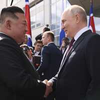 Putin ve Kim bir arada