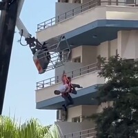 Vincin sepeti kırılınca havada asılı kaldılar!