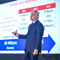 Turizmde 2024 hedeflerini açıkladı