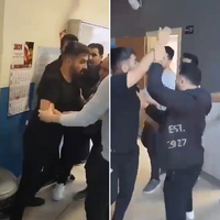 Okulda korku dolu anlar: Veli sınıfı basıp öğretmene saldırdı