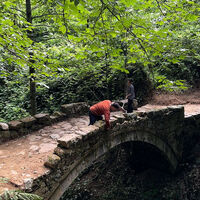 Baba-kız, 1.5 asırlık kemer köprüyü ortaya çıkardı