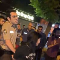Bekçiyi yaralayan kadın etkisiz hale getirildi