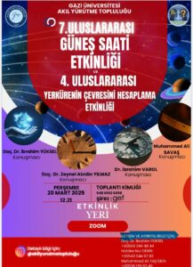 “Uluslararası Güneş Saati ve Yerkürenin Çevresini Hesaplama” etkinlikleri gerçekleştirildi.
