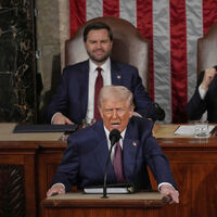 Trump’a Kongre’de protesto