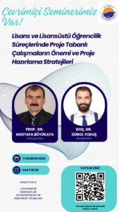 Sinop Üniversitesi merkezli düzenlen çevrimiçi seminerde öğrenci ve akademisyenler proje hazırlama tekniklerini ve proje tabanlı çalışmaların önemini tartıştılar